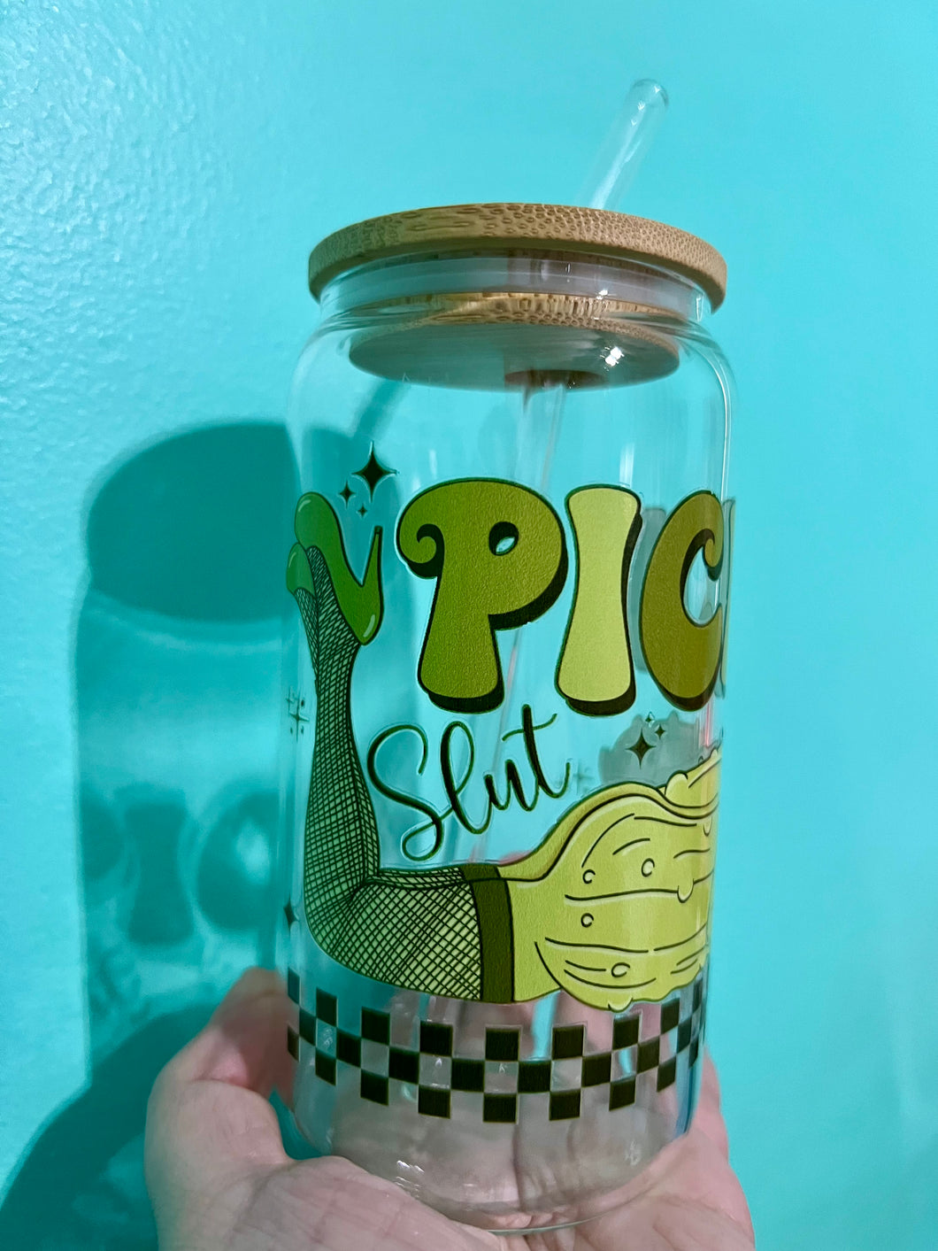 Pickle Slut Glass Can