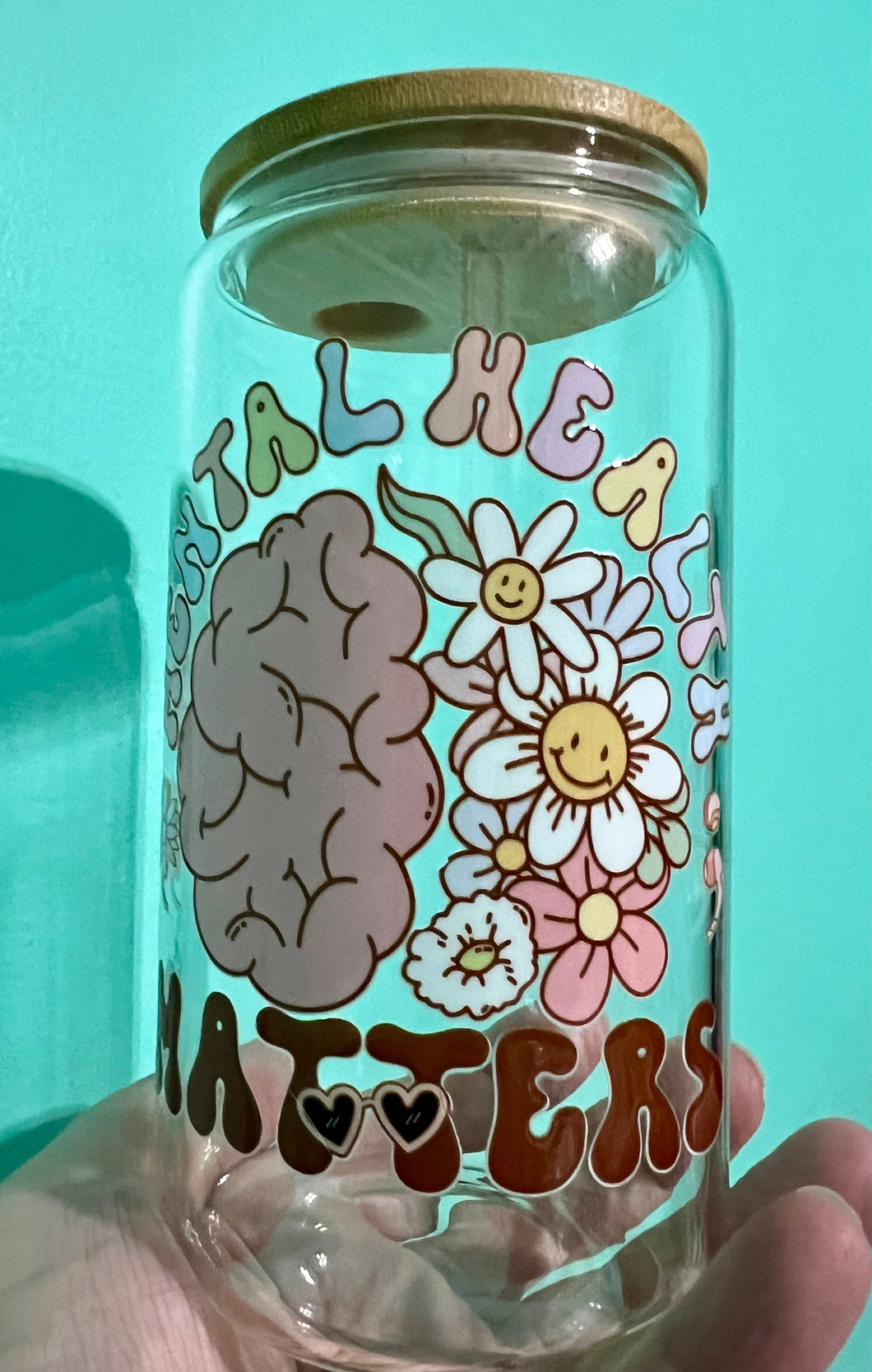 Mental Health Matters Glass Can