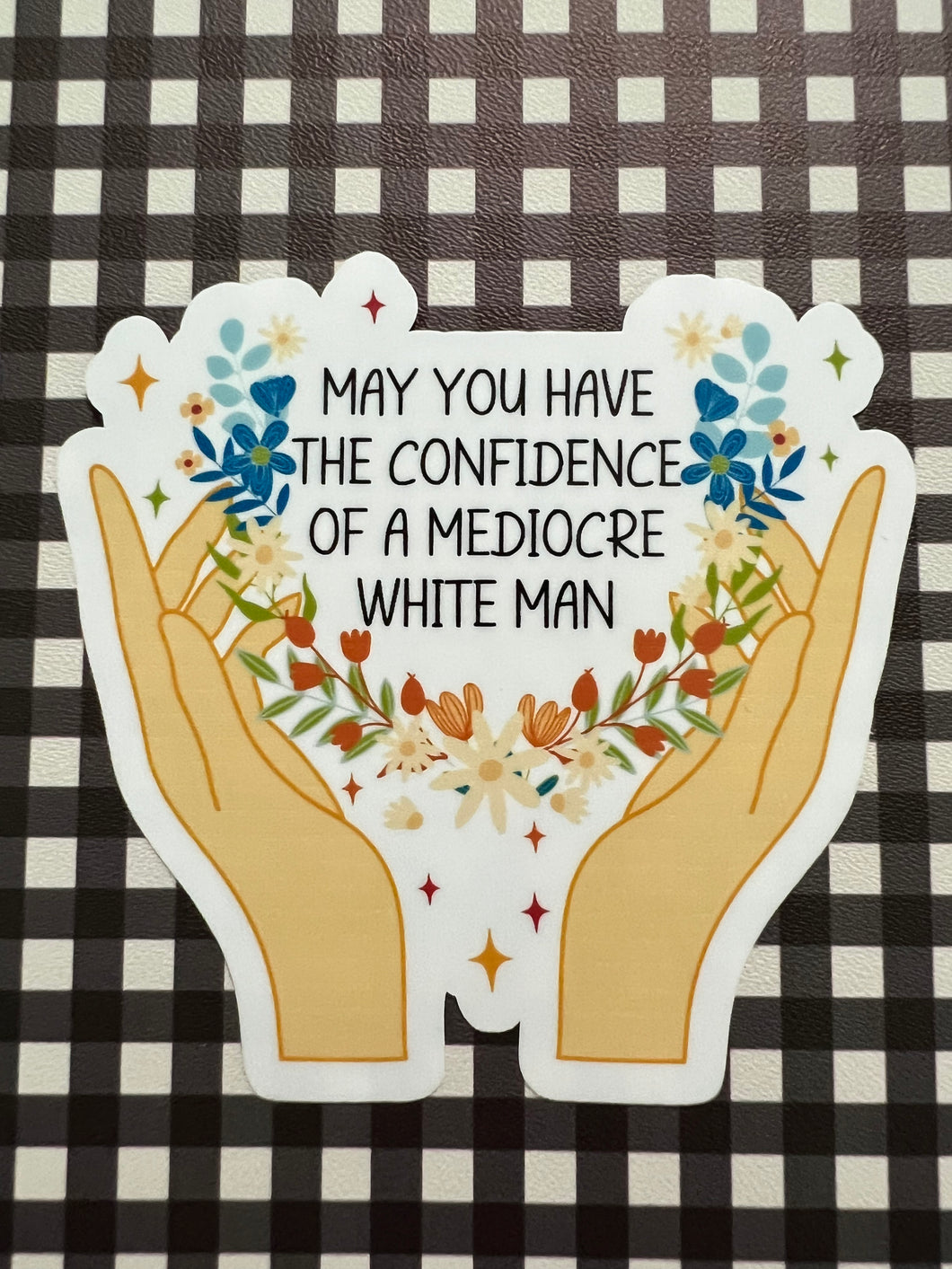 Mediocre White Man Sticker