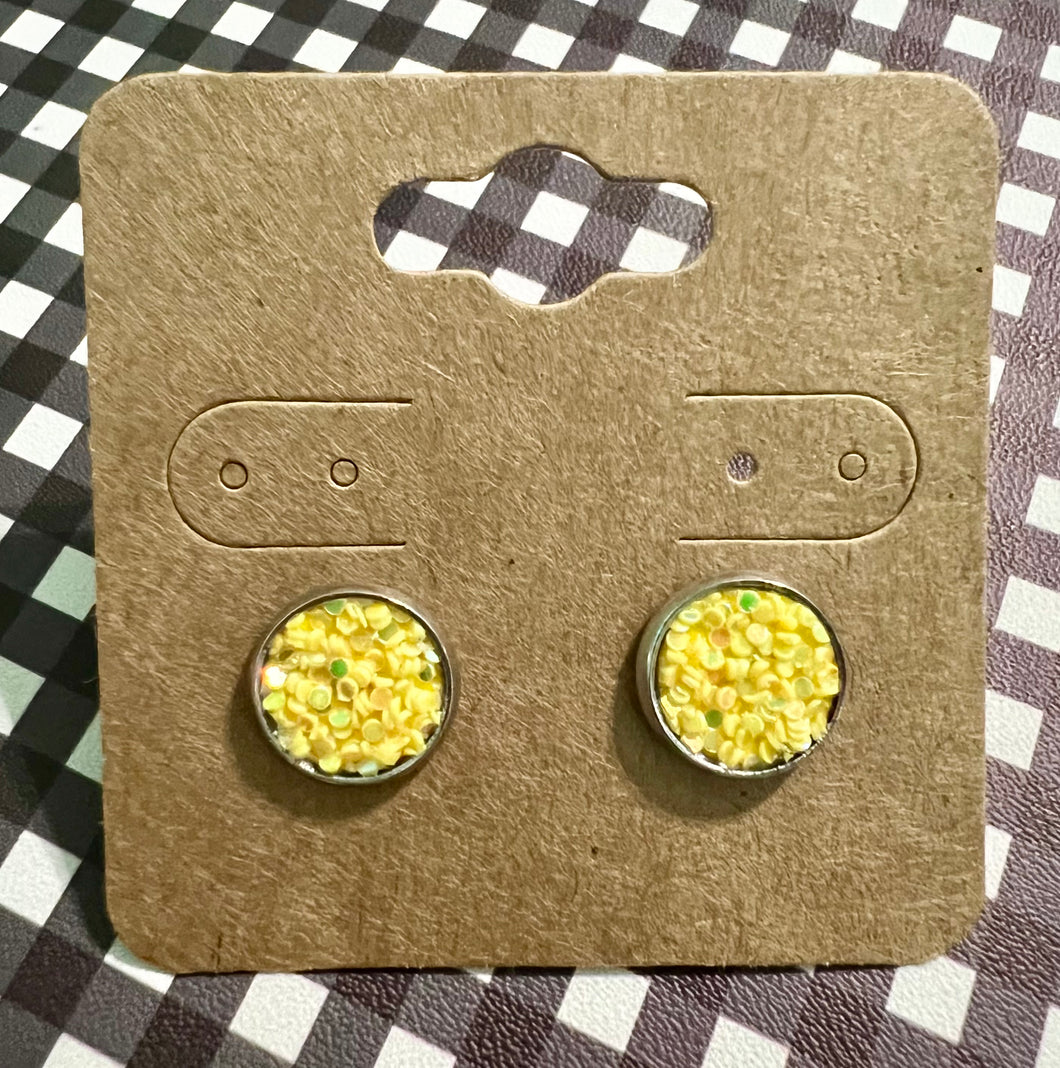 Sunshine Sparkle Stud Earrings