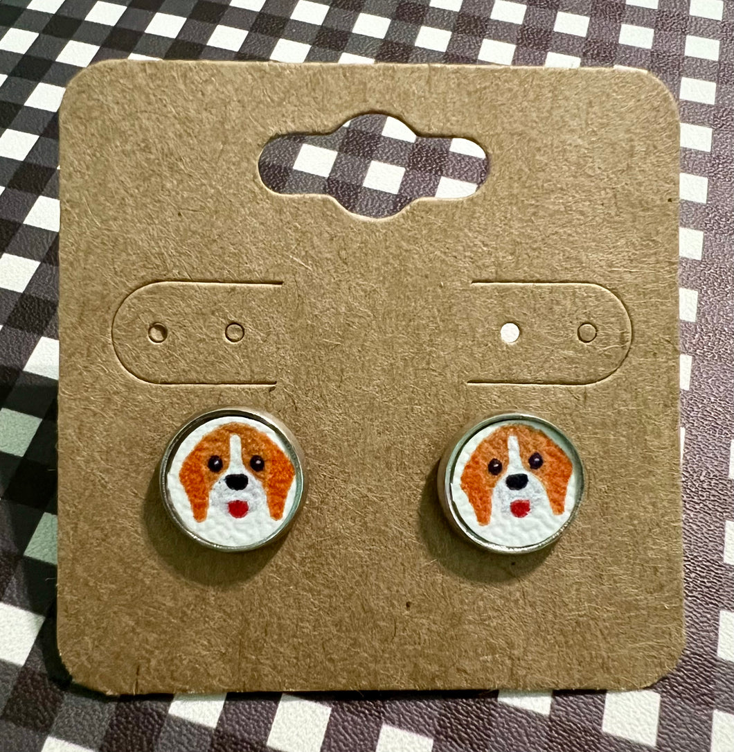 Beagle Stud Earrings