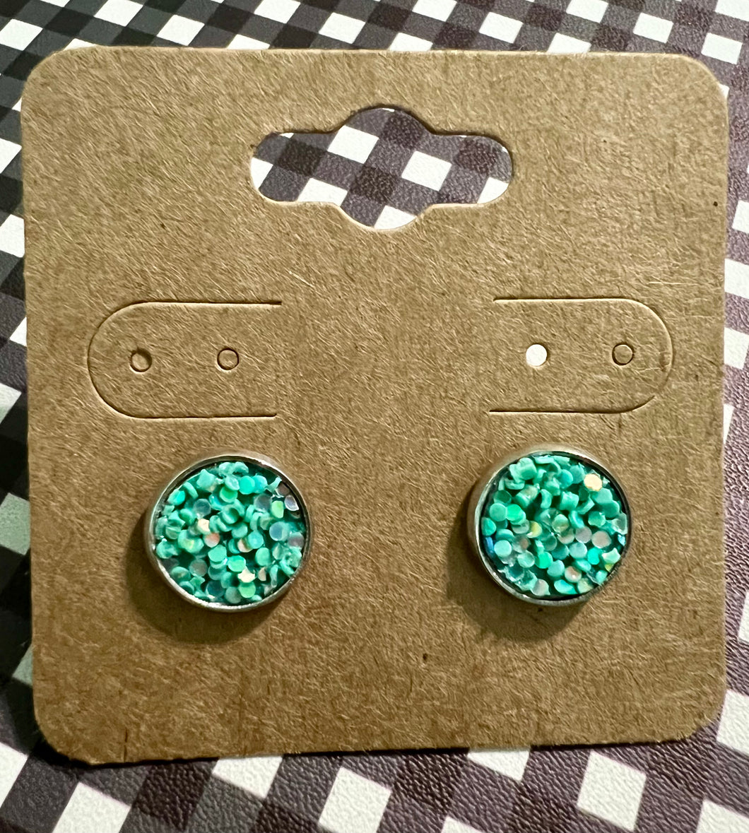 Ocean Sparkle Stud Earrings