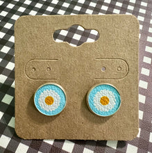 Load image into Gallery viewer, Blue Daisies Stud Earrings
