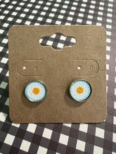 Load image into Gallery viewer, Blue Daisies Stud Earrings
