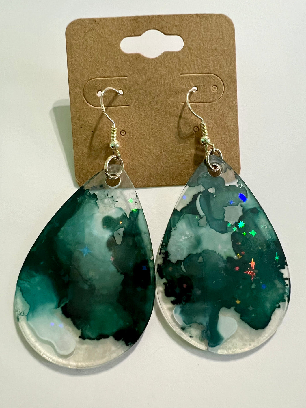 Winter Night Acrylic Earrings