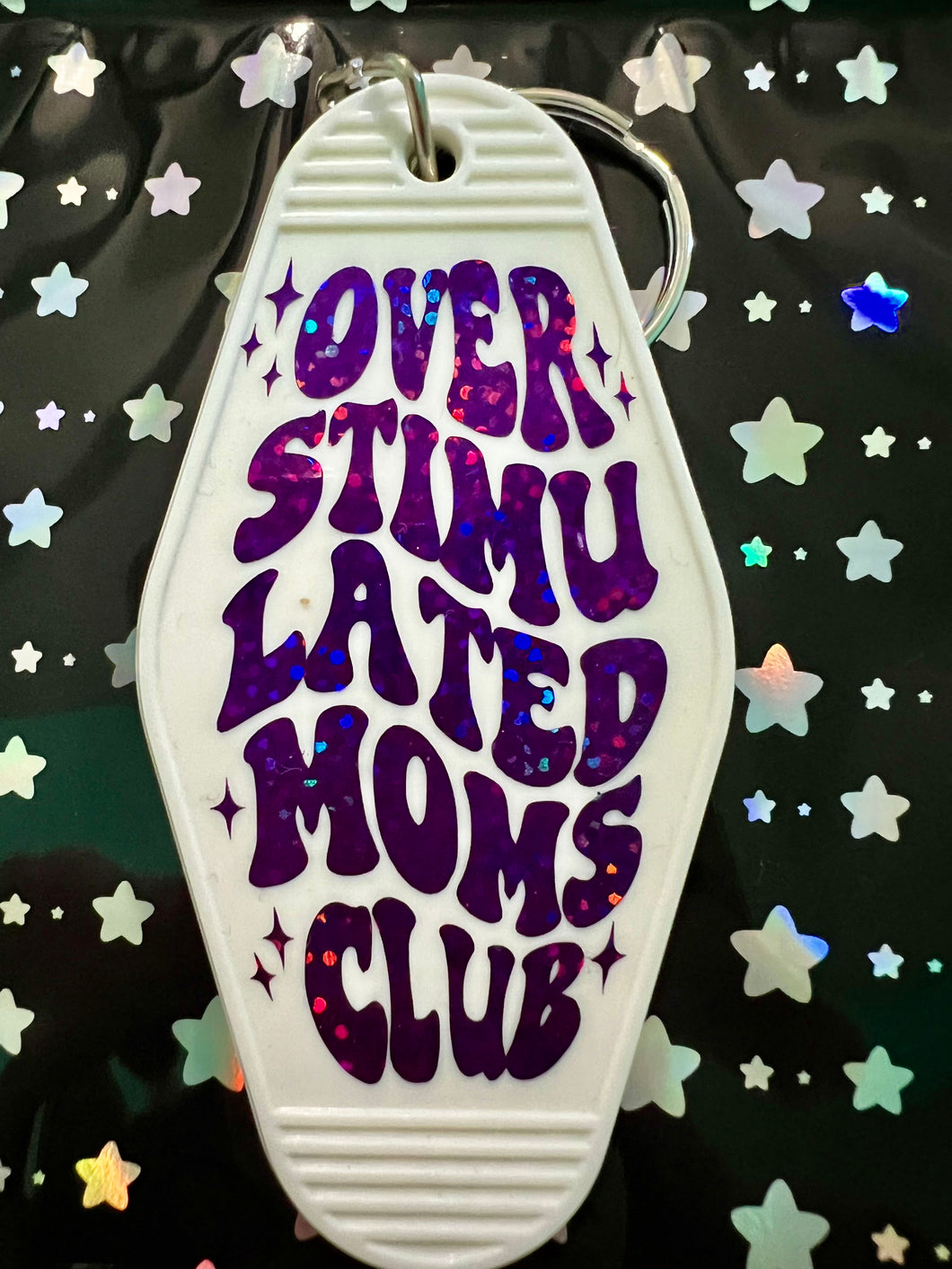 Overstimulated Moms Club Keychain