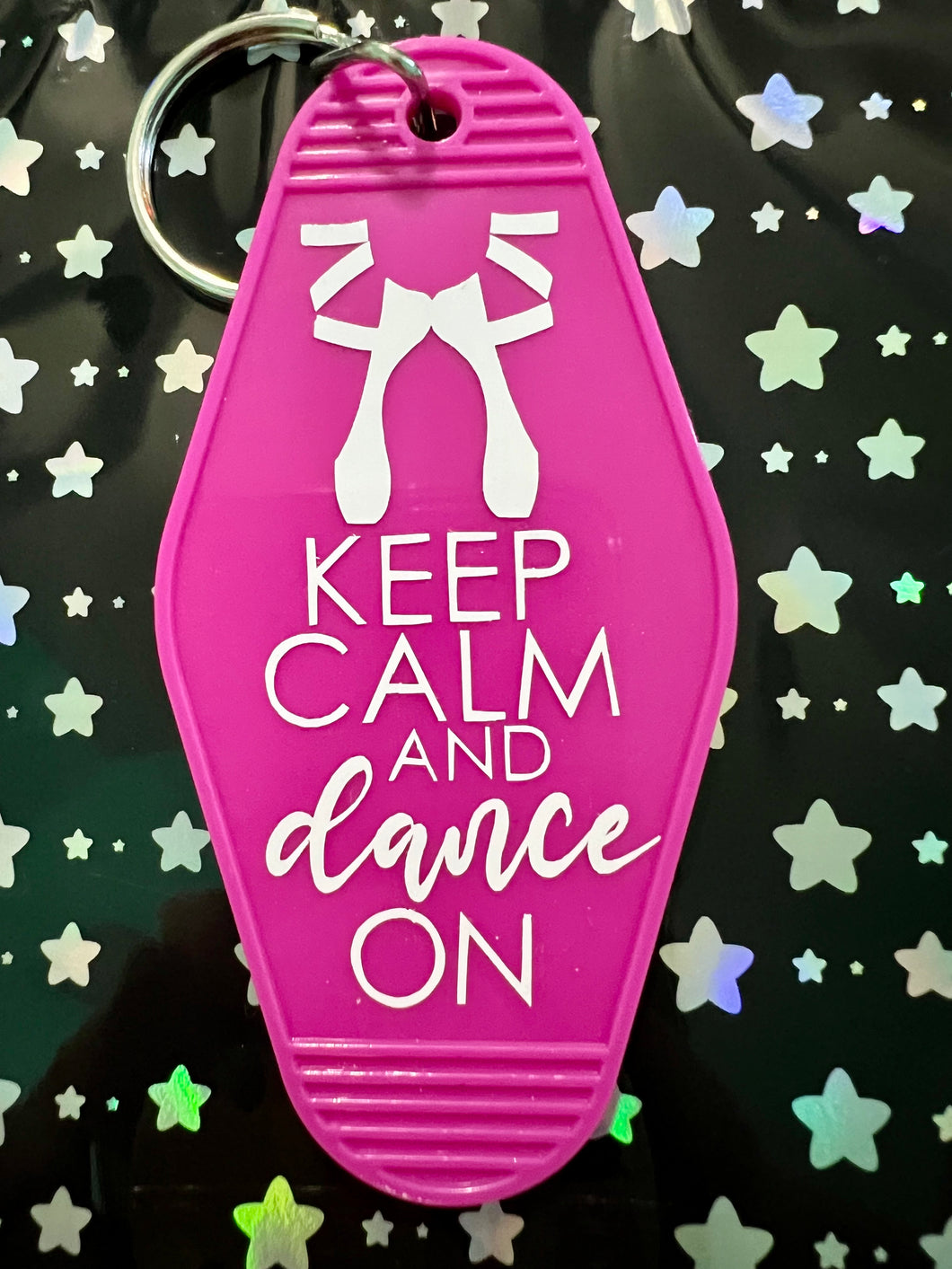 Keep Calm & Dance On Keychain