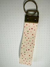 Load image into Gallery viewer, Polka Floral Double-Sided Keychain
