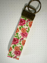 Load image into Gallery viewer, Polka Floral Double-Sided Keychain
