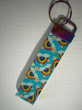 Load image into Gallery viewer, Rainbow Stripe Double-Sided Keychain
