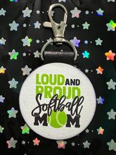 Load image into Gallery viewer, Softball &amp; Baseball Mom Keychains
