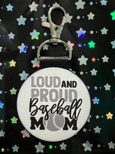 Load image into Gallery viewer, Softball &amp; Baseball Mom Keychains
