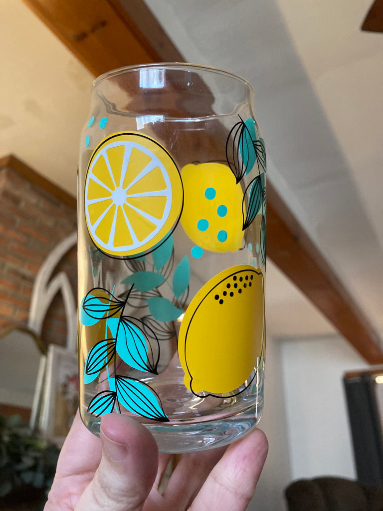 Lemon Shine Glass Can