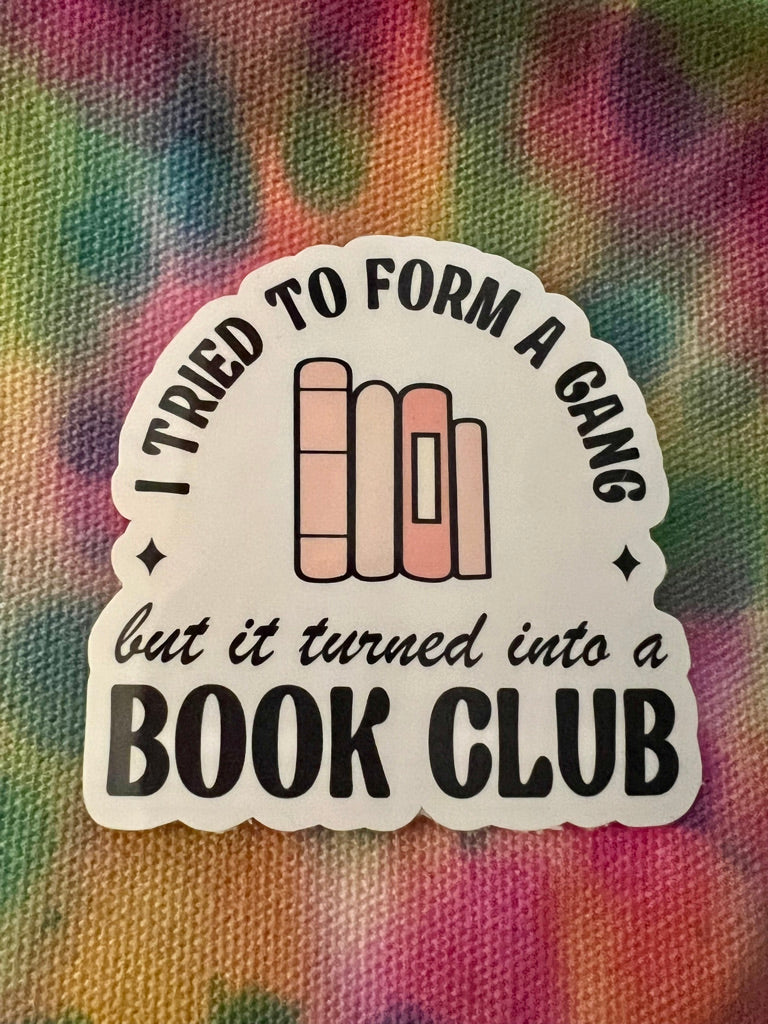 Gang Vs. Book Club Sticker