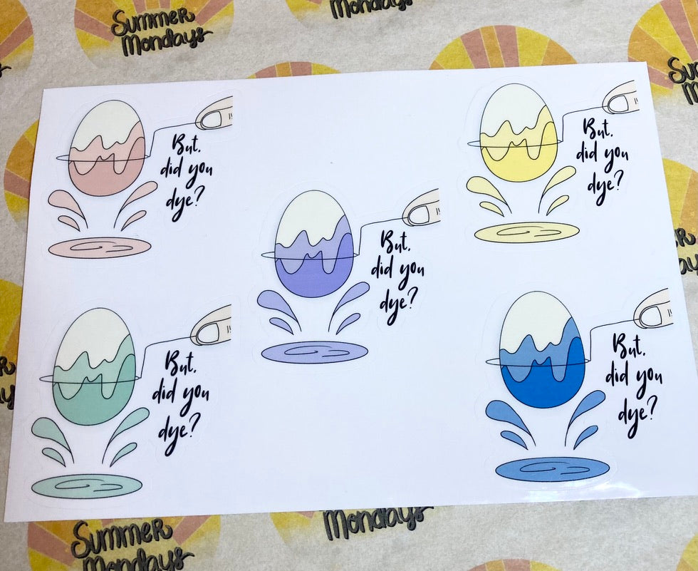 Egg Dye Sticker Set