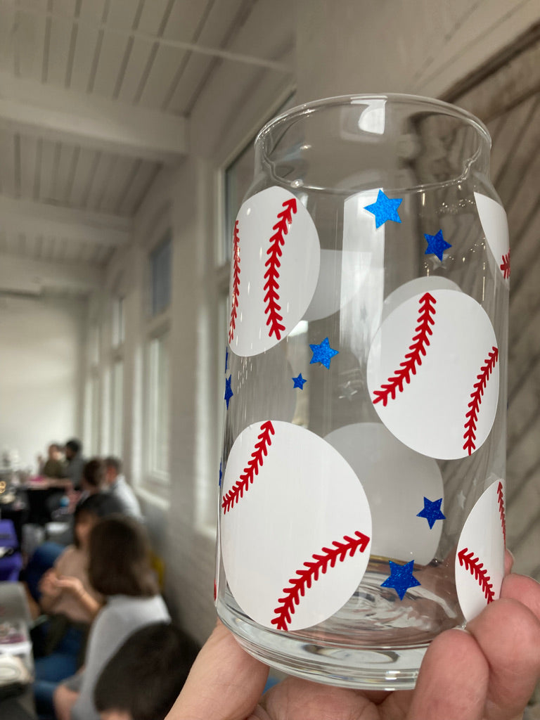 Baseball Glass Can