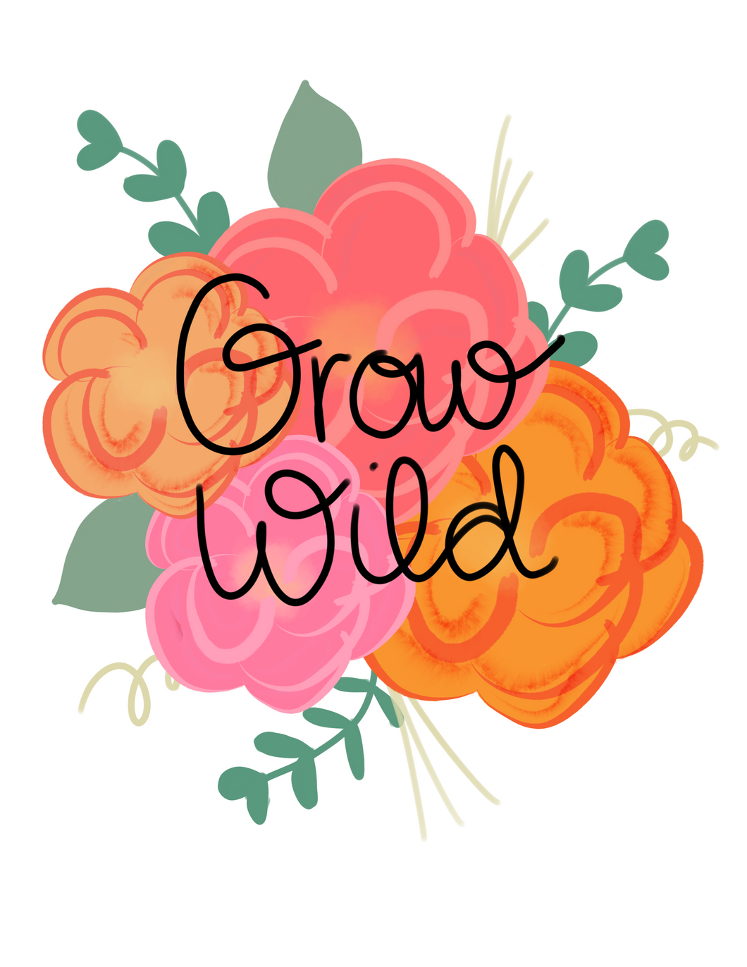 Grow Wild Sticker