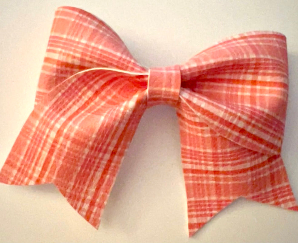 Plaid-ly Cheerful Bow