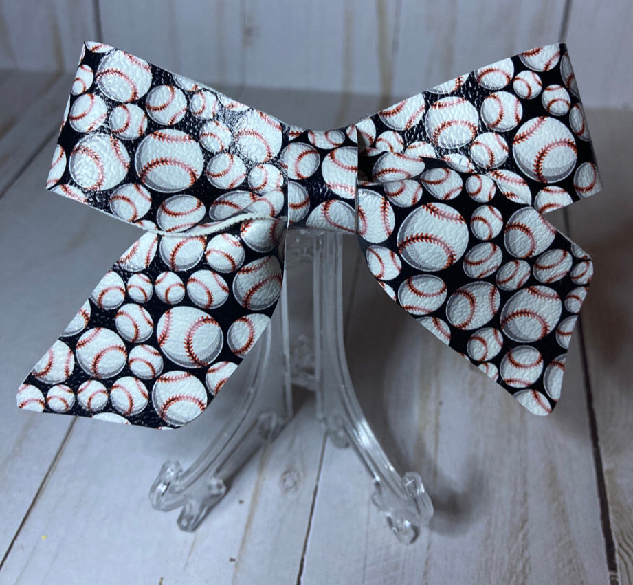 Baseball Tied Bow