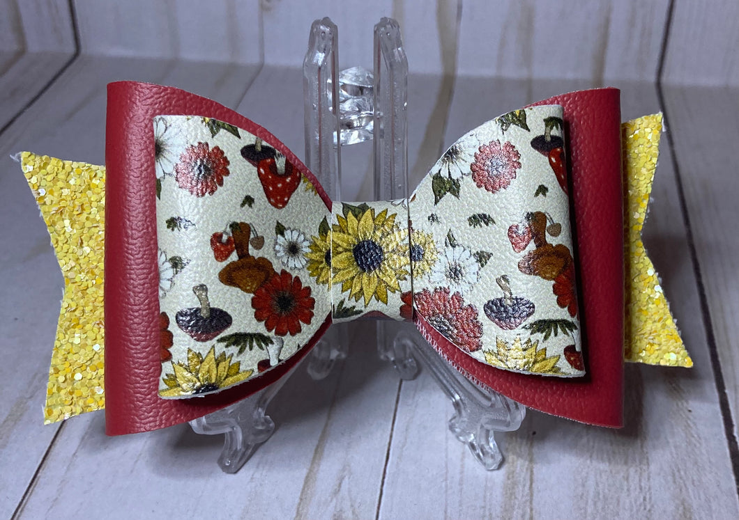 Shrooms & Florals Big Bow