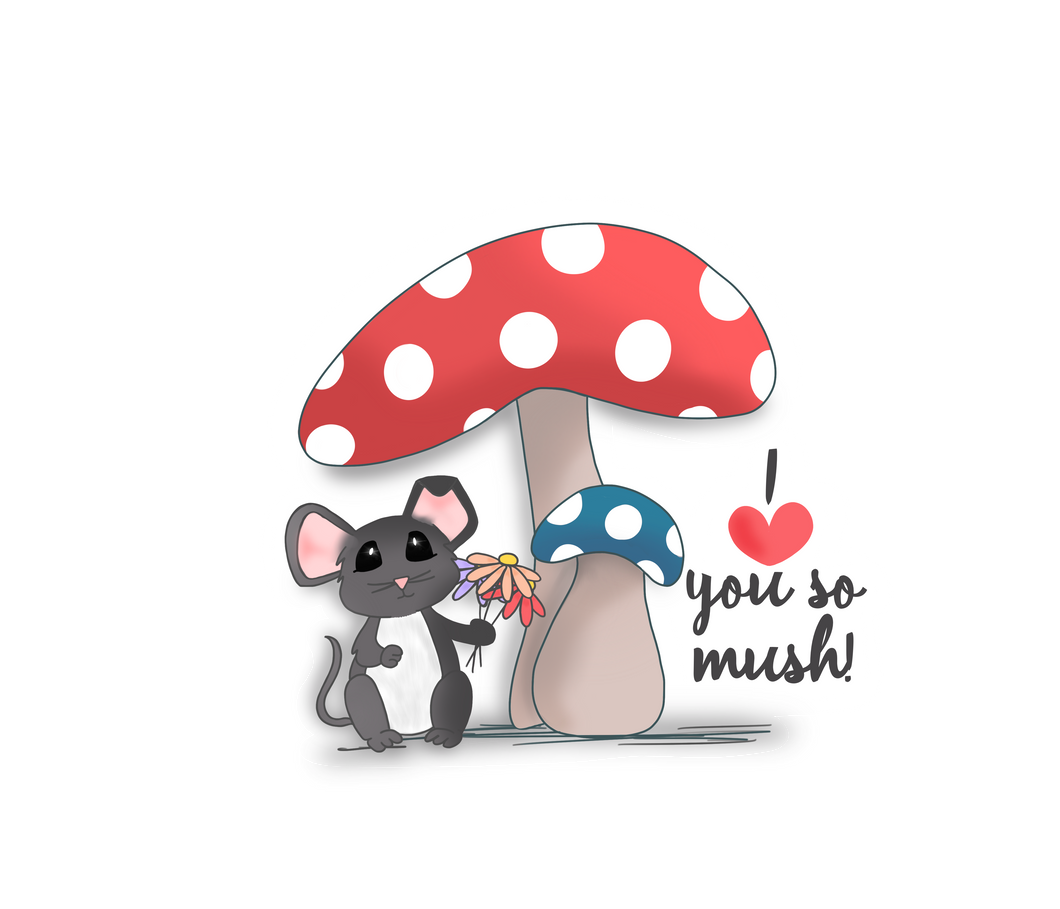 Love You So Mush Sticker