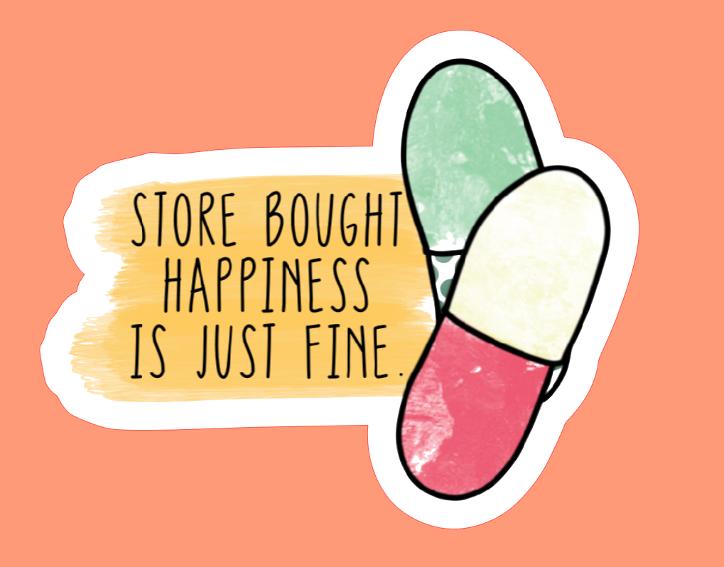 Store Bought Happiness Sticker