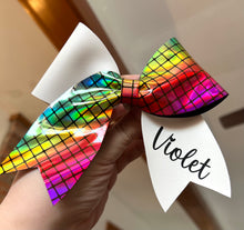 Load image into Gallery viewer, Name Rainbow Bow
